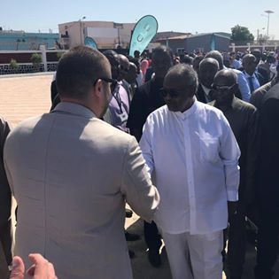 Cibuti Finans Bakanlığı binasının açılışı, Cumhurbaşkanı İsmail Omer Guelleh ile